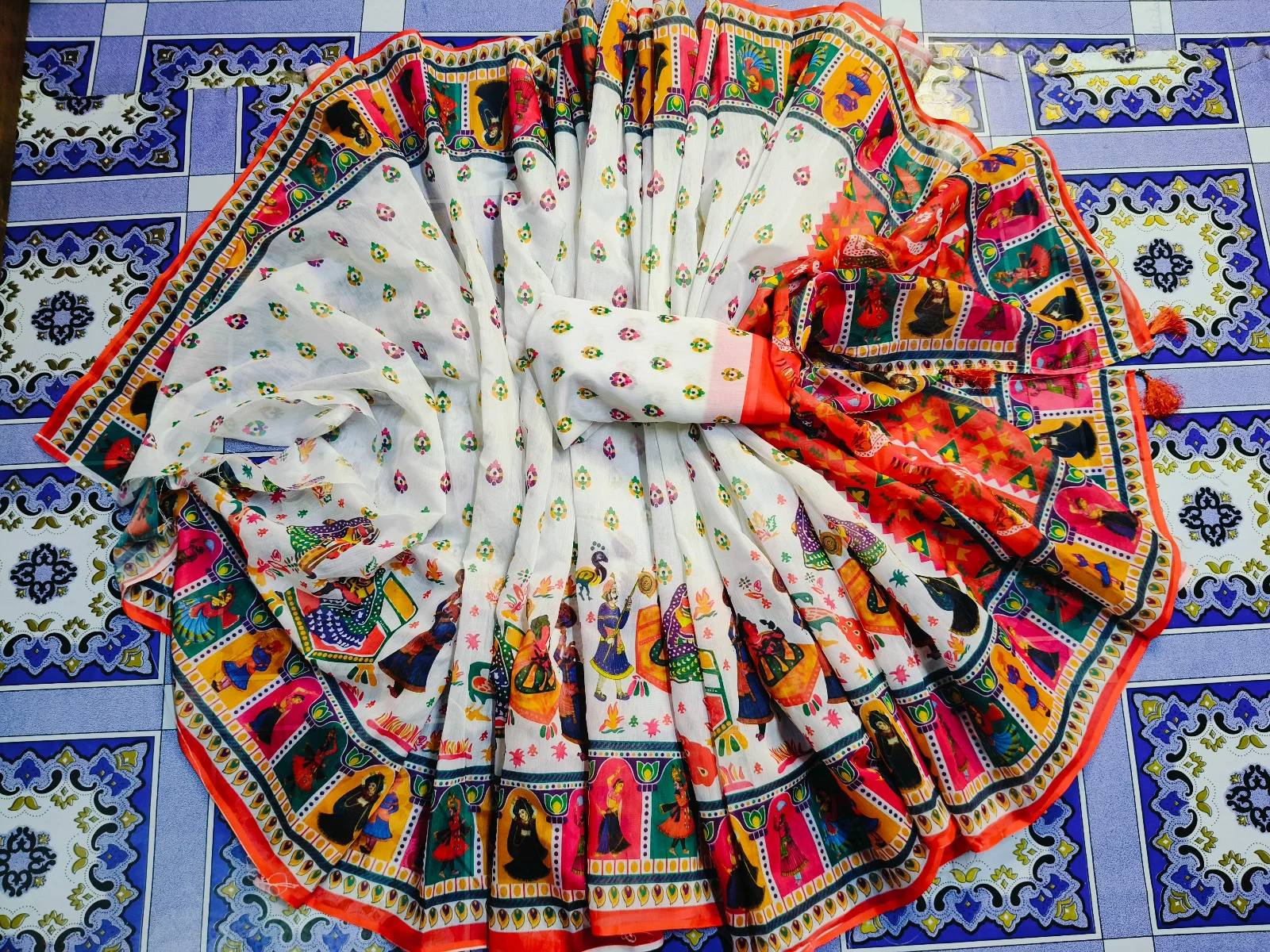 Premium Half Silk Sharee-23088