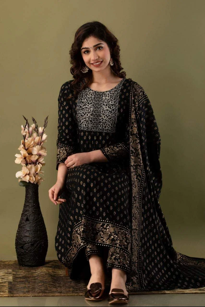 আনস্টিজ স্ক্রিন প্রিন্ট থ্রি-পিস-3240