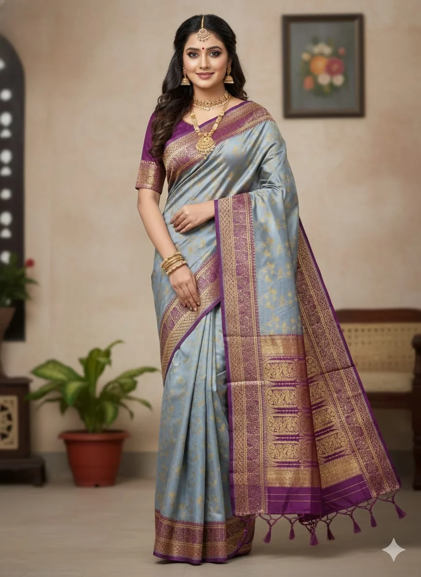 Kashmeri Katan Saree-25517