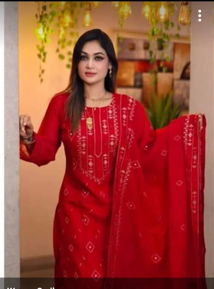 Block Print Three Piece-11631