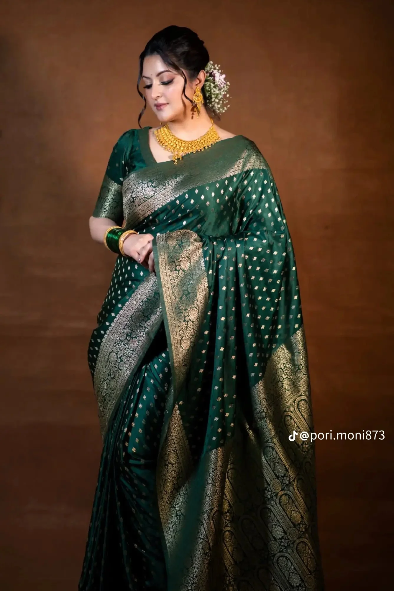 Jori Katan Saree With Blause Pcs- 23556