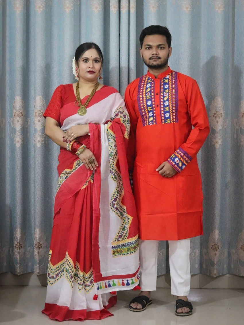 Sharee Panjabi Couple Set-21880