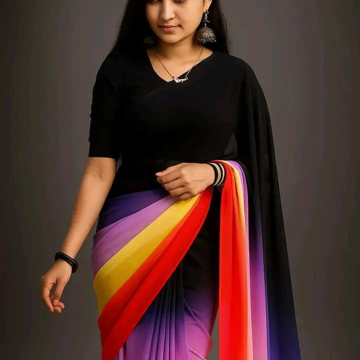 Rongdhonu Georgette sharee-22939