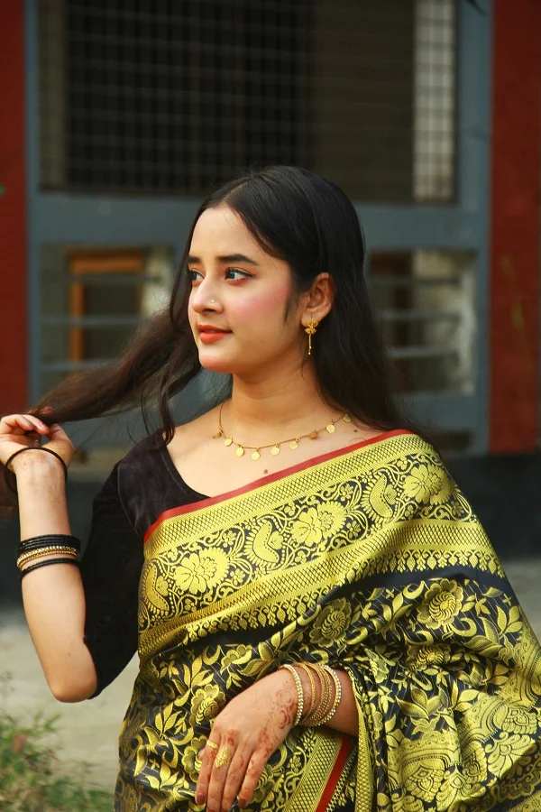 সিল্ক কাতান শাড়ি-16669