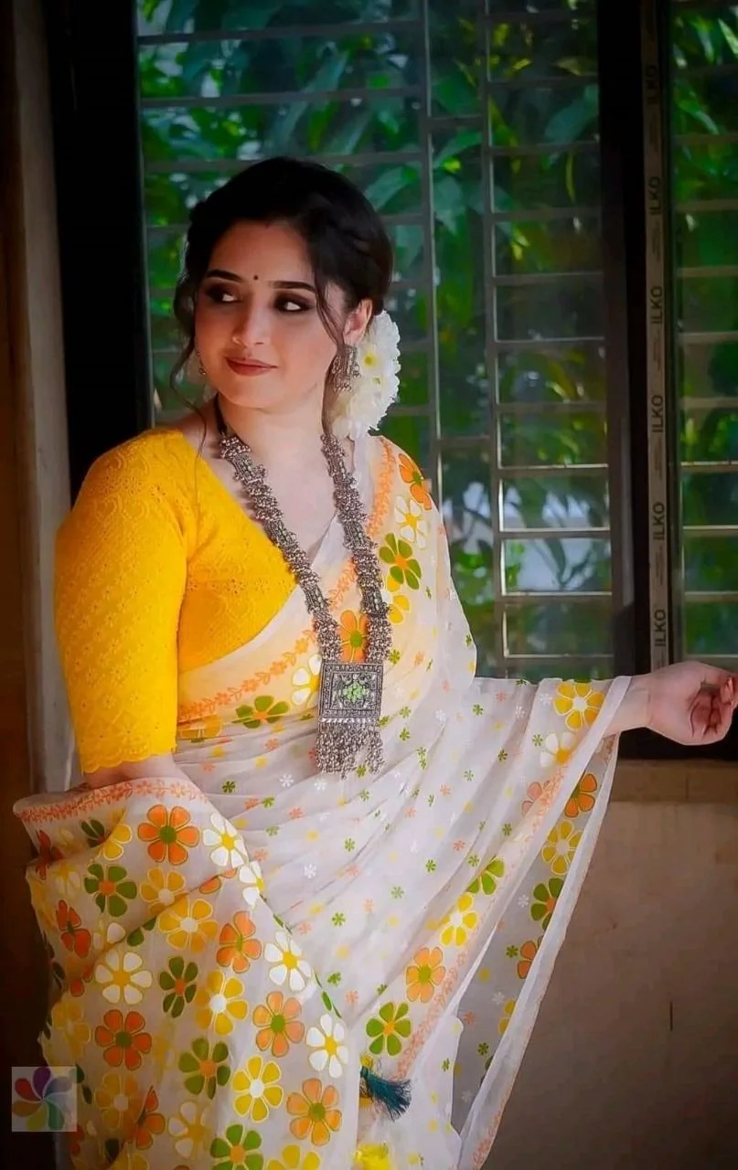 Skin Print Resmi Silk Sharee with Blouse Piece-12067