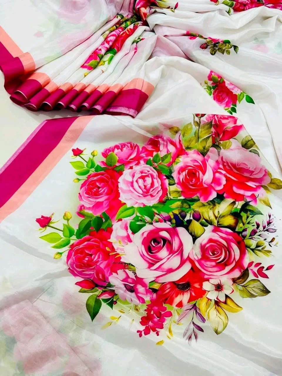 Digital Print sharee with blause pcs-22394