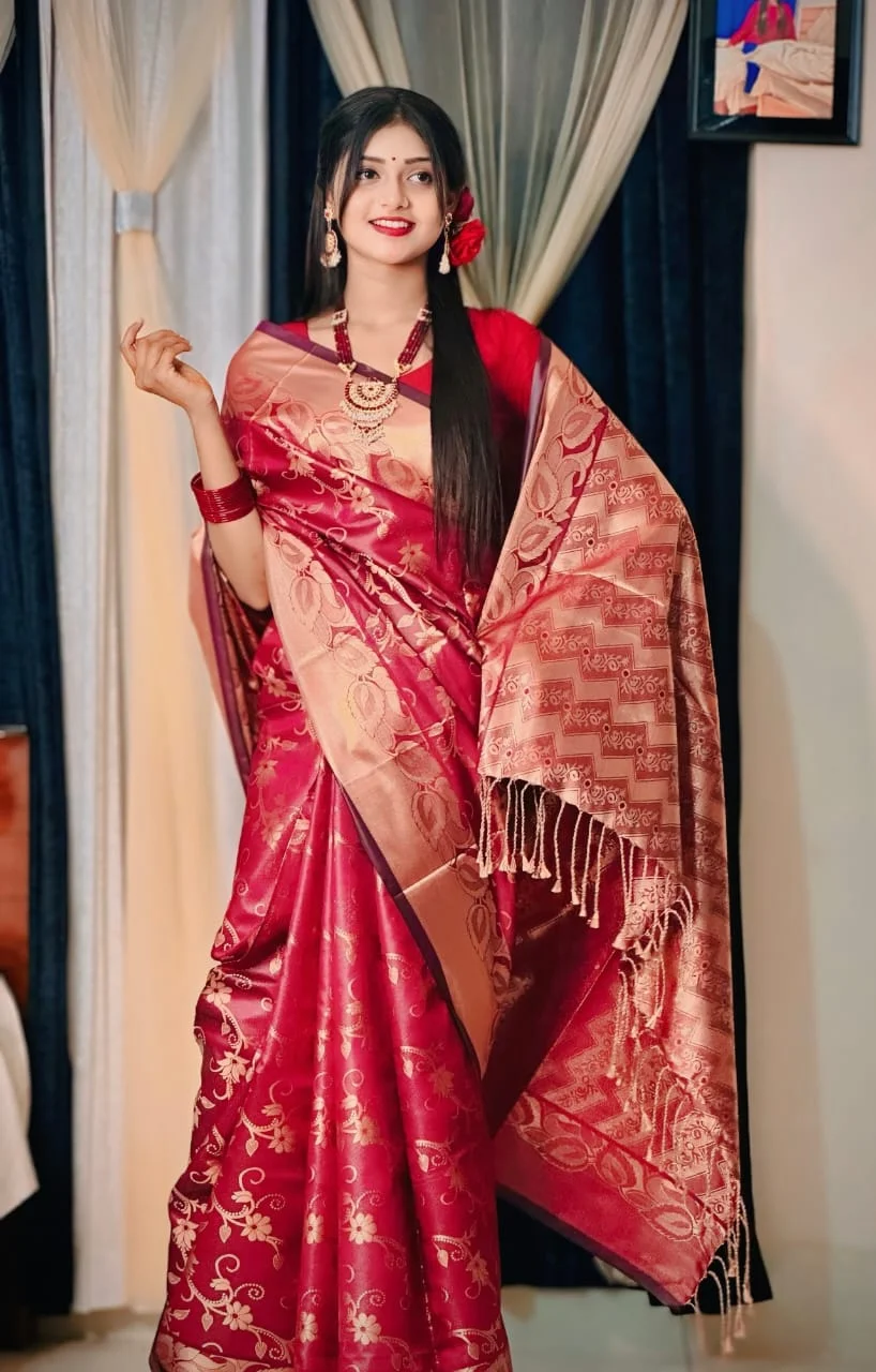 Soft silk katan sharee-20639