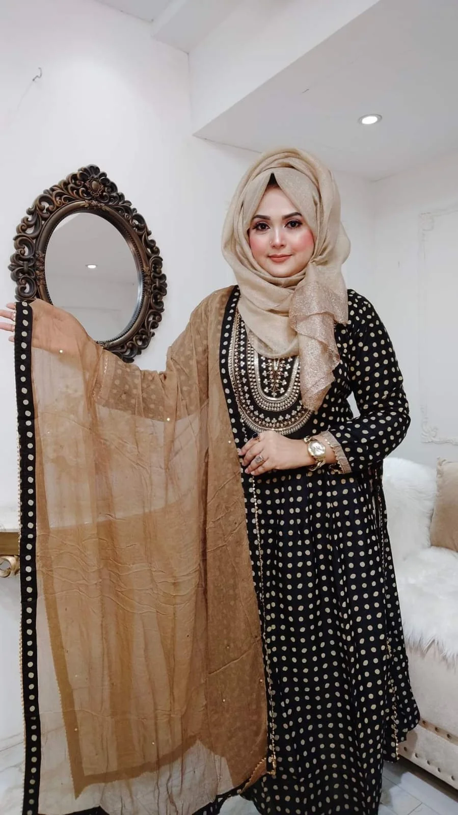 নায়রা কাট থ্রি পিস- 12187