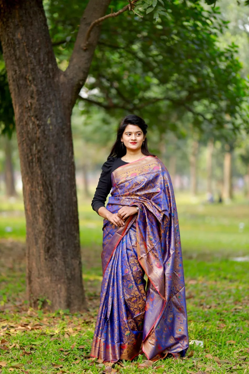 সিল্ক কাতান শাড়ি-16064