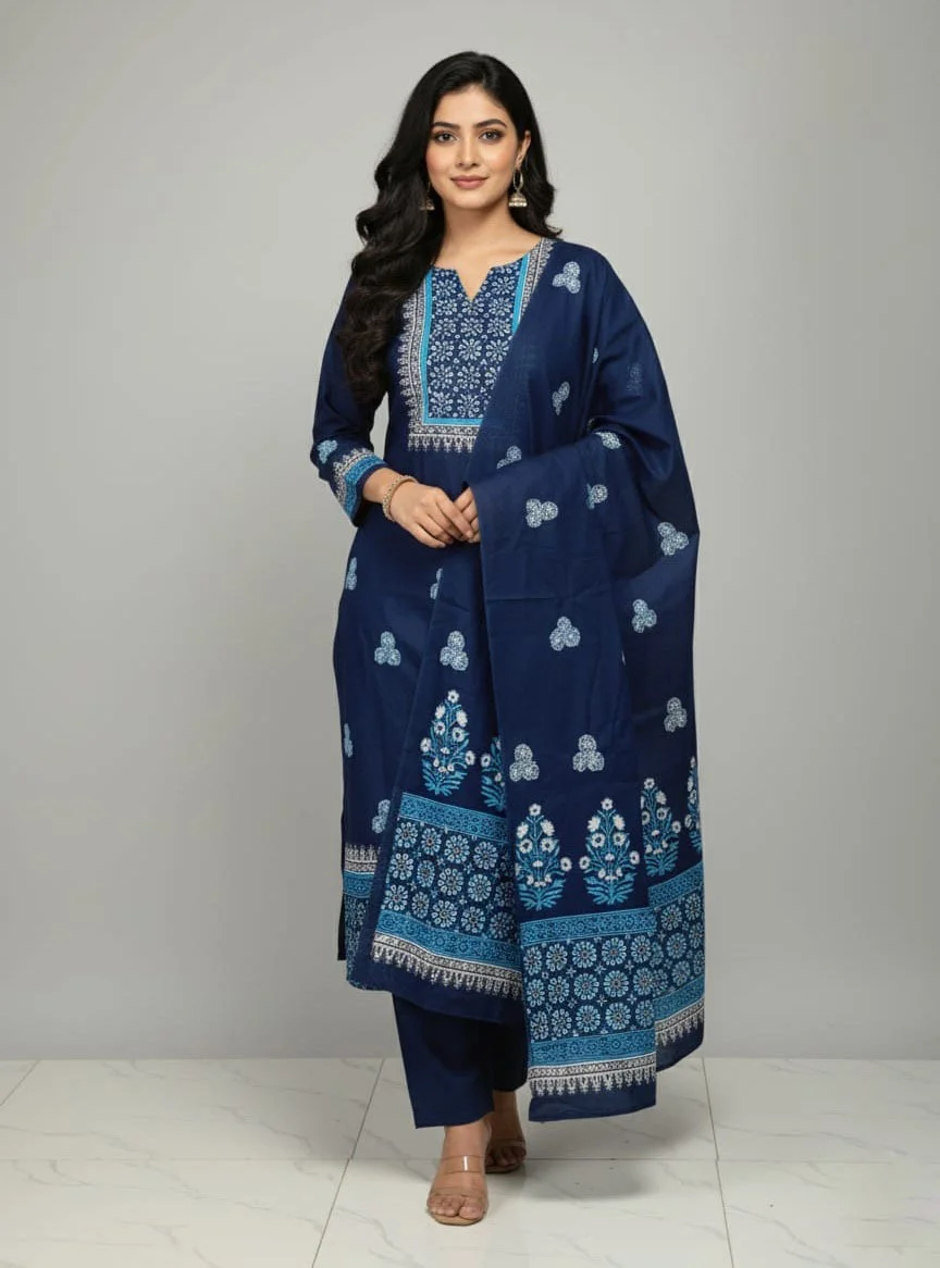 Block Print Three Piece-27680