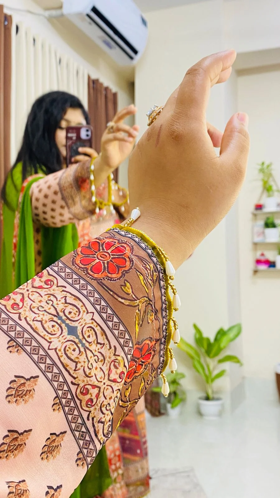 Jorjet Digital Print Three Piece-26406