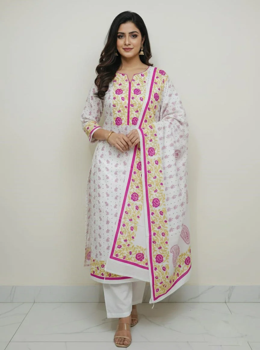 Block Print Three Piece-27677