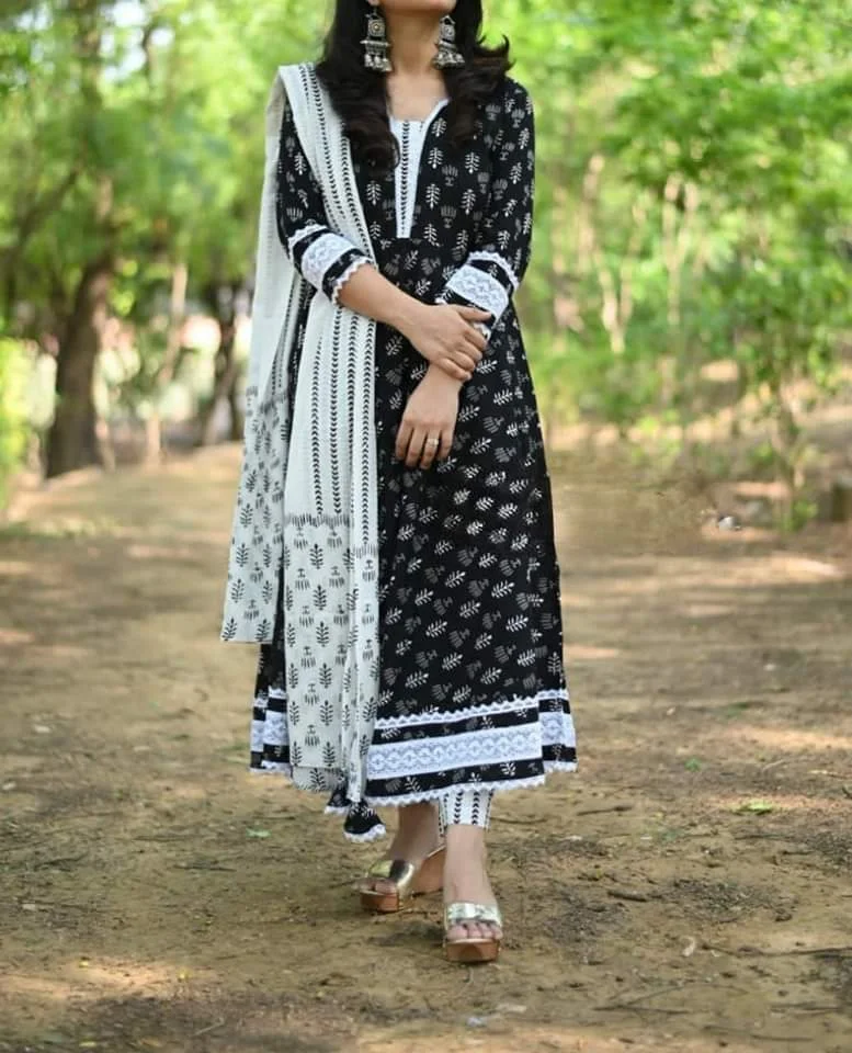 Block Print Three Piece-11620