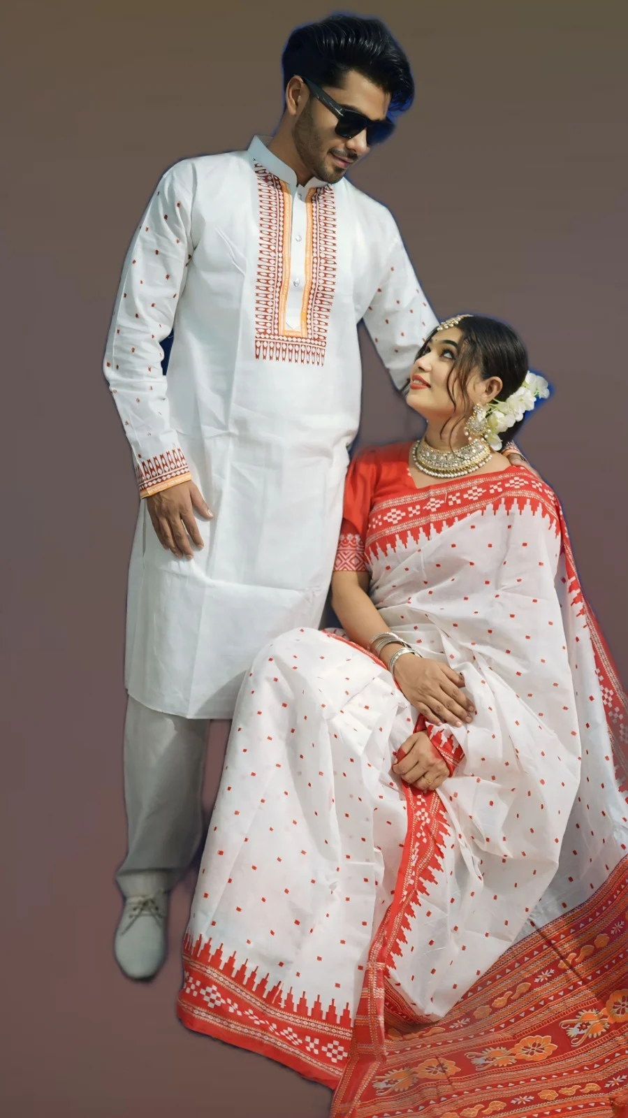 Sharee Panjabi Couple Set-21866