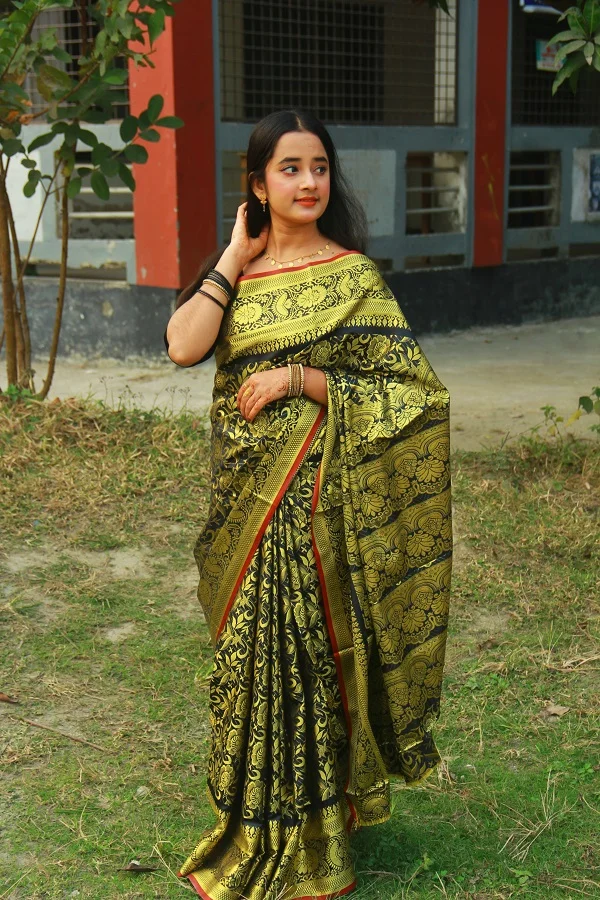 সিল্ক কাতান শাড়ি-16707
