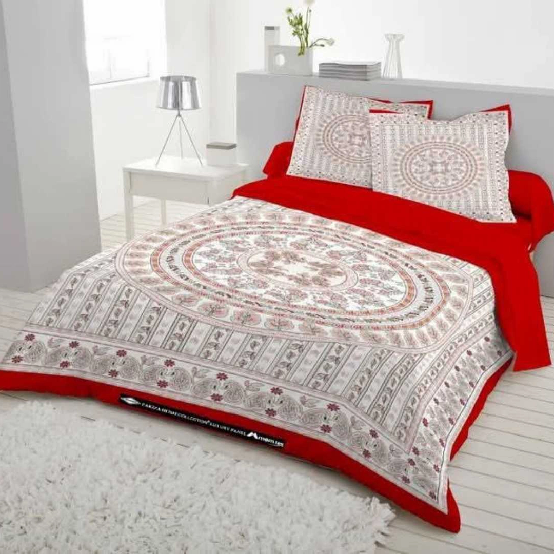 Digital Home Tex Luxury Panel Cotton Bed Sheet King Size – 10015