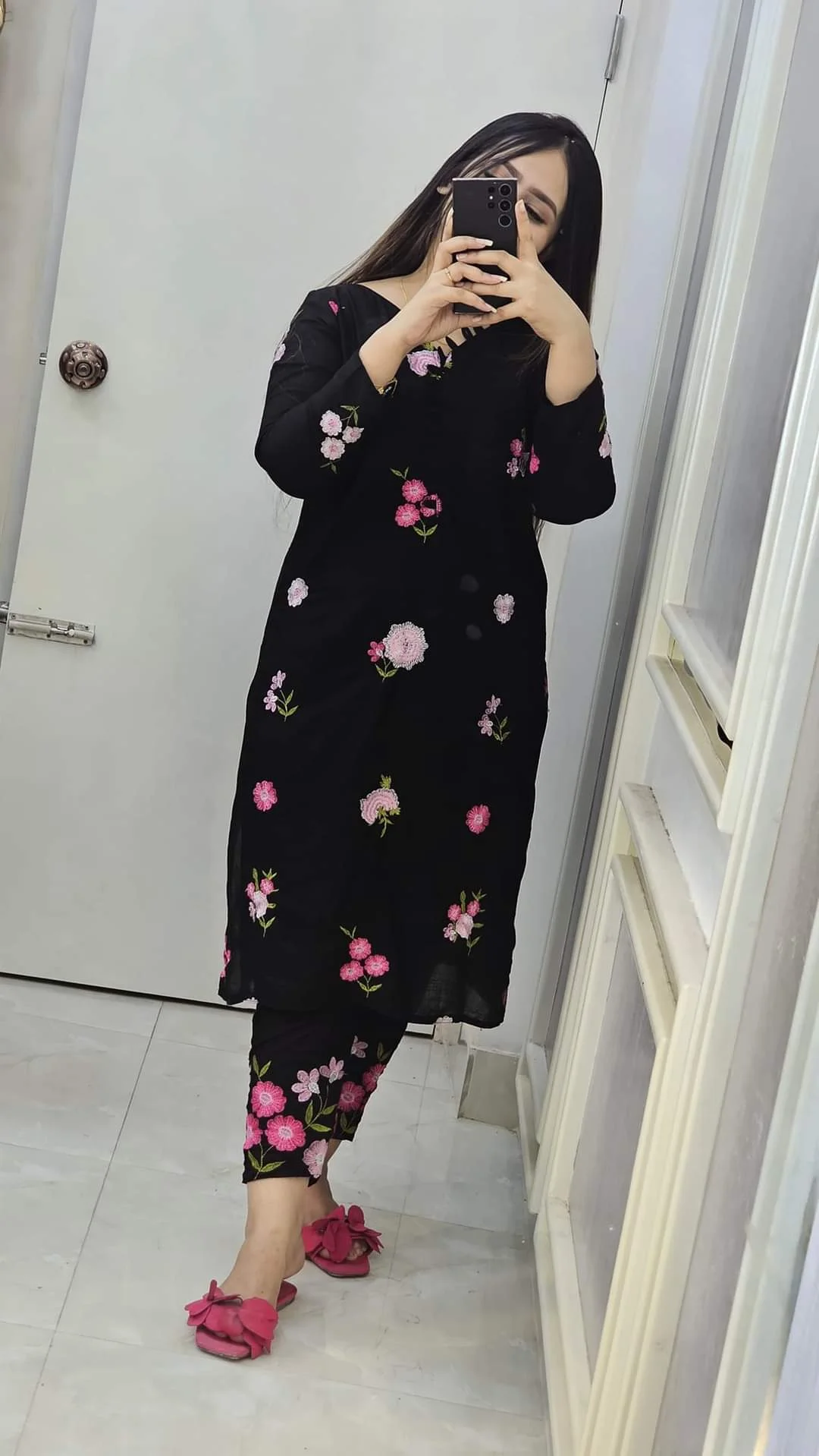 এমব্রয়ডারি টু-পিস-9578